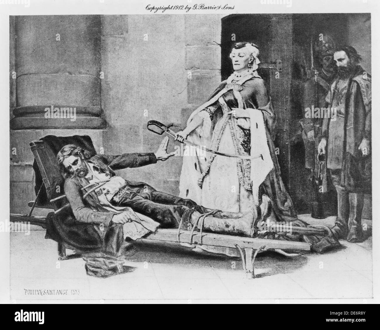 Tadeusz Kosciuszko weigert Schwert von Catherine II, 1883 angeboten. Künstler: Poilleux-Saint-Ange, Georges Louis (1855-1901) Stockfoto