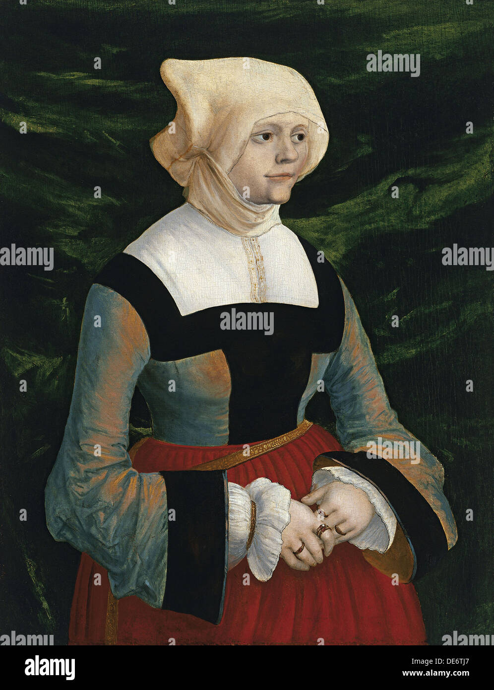 Porträt einer jungen Frau, ca 1521-1525. Künstler: Altdorfer, Albrecht (c. 1480-1538) Stockfoto