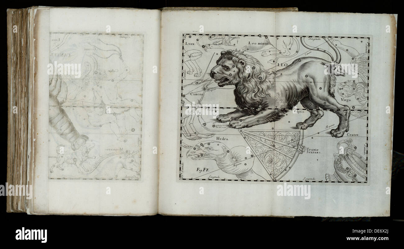 Prodromus Astronomiae, 1690. Künstler: Hevelius, Johannes (1611-1687) Stockfoto