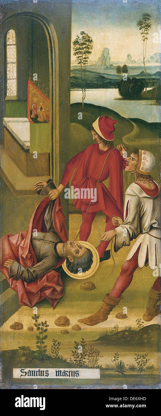 Das Martyrium des Hl. Markus, 1478. Artist: Mälesskircher, Gabriel (Ca. 1425-1495) Stockfoto