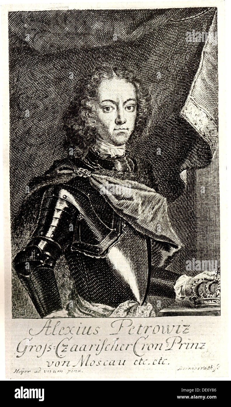 Porträt des Zarewitsch Alexej Petrowitsch Russlands (16901718