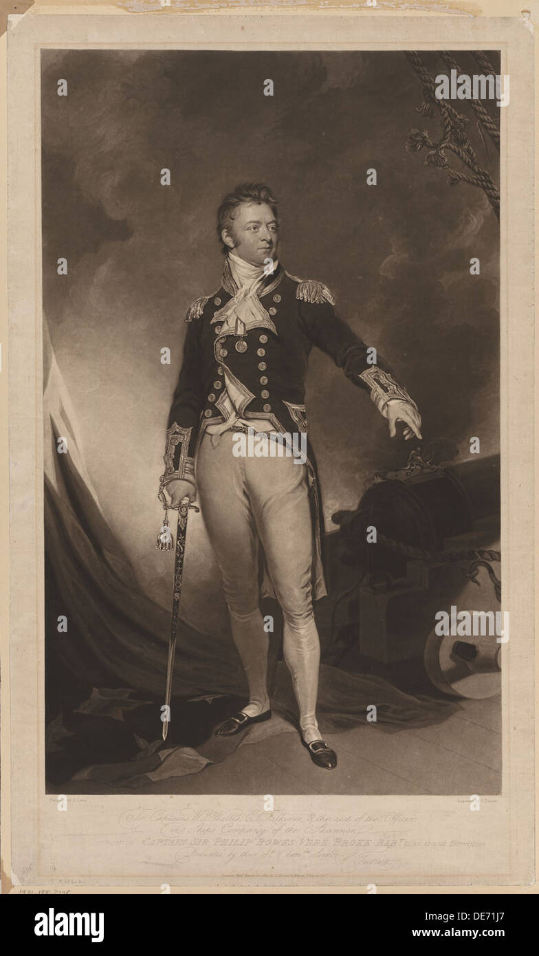 Sir Philip Bowes Vere (1776-1841), brach 1816. Künstler: Lane, Samuel (1780-1859) Stockfoto