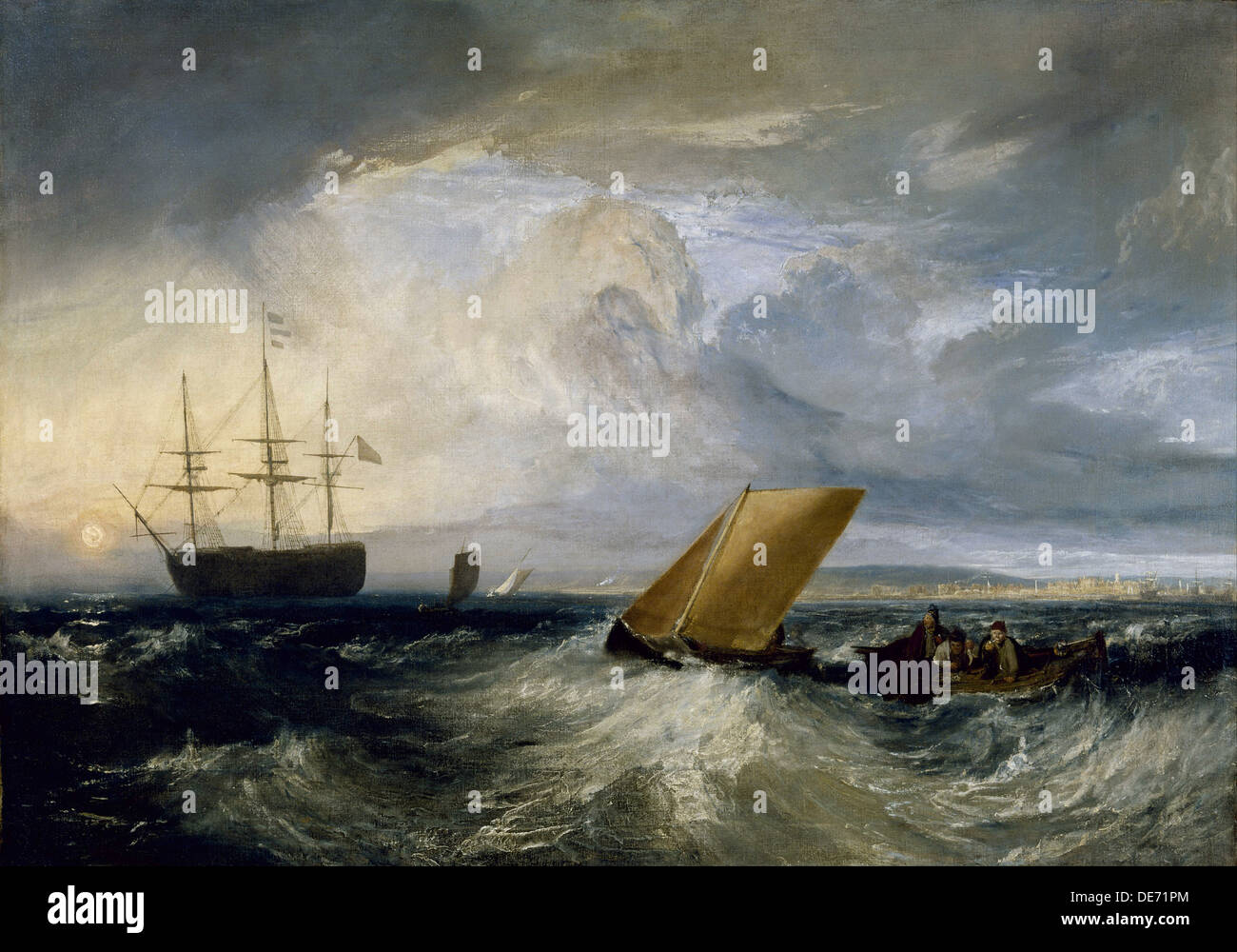 Sheerness, wie aus der Nore, 1808. Künstler: Turner, Joseph Mallord William (1775-1851) Stockfoto