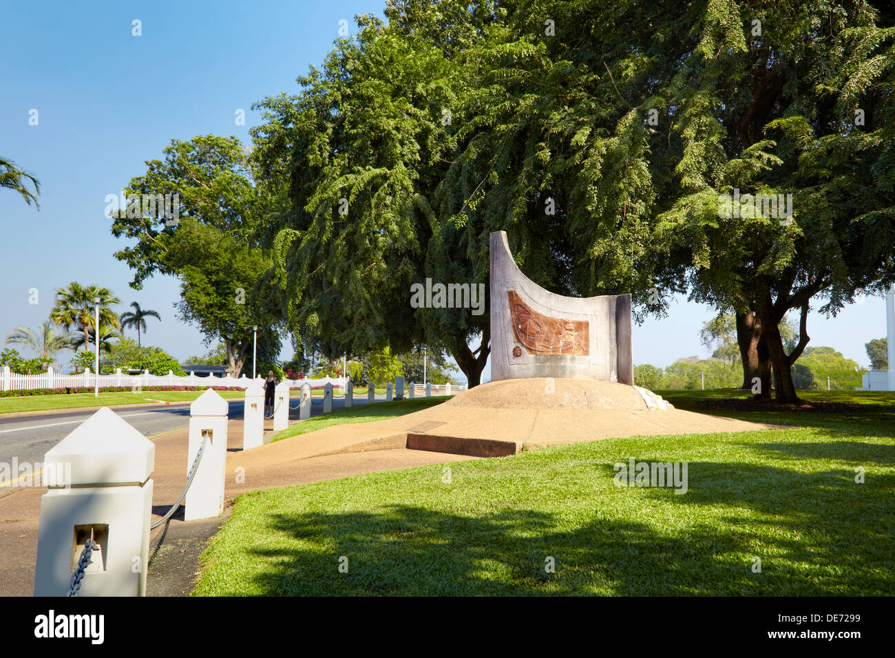 Overland Telegraph Memorial, Darwin, Australien Stockfoto