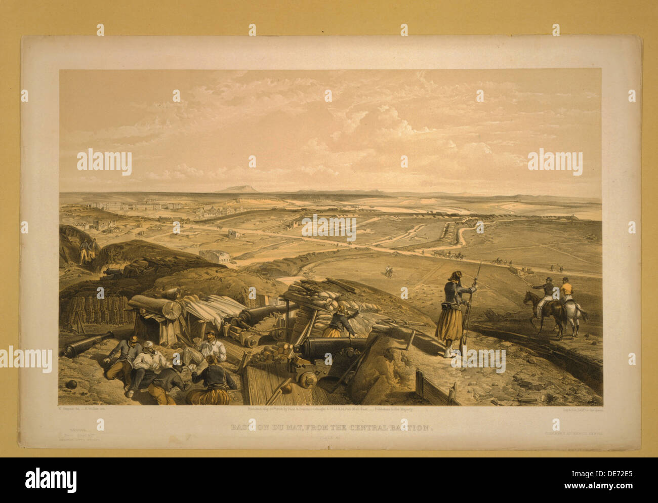 Die Bastion du Matte, Sewastopol, 1855. Künstler: Simpson, William (1832-1898) Stockfoto Die Bastion du Matte, Sewastopol, 1855. Künstler: Simpson, William (1832-1898) Stockfoto
