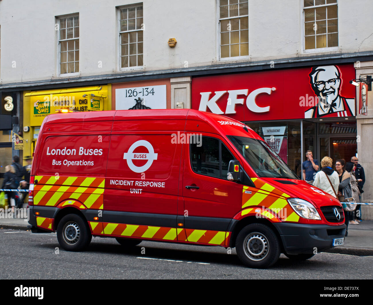 London Bus Operationen Incident Response Unit van, Baker Street, London, England, Vereinigtes Königreich Stockfoto