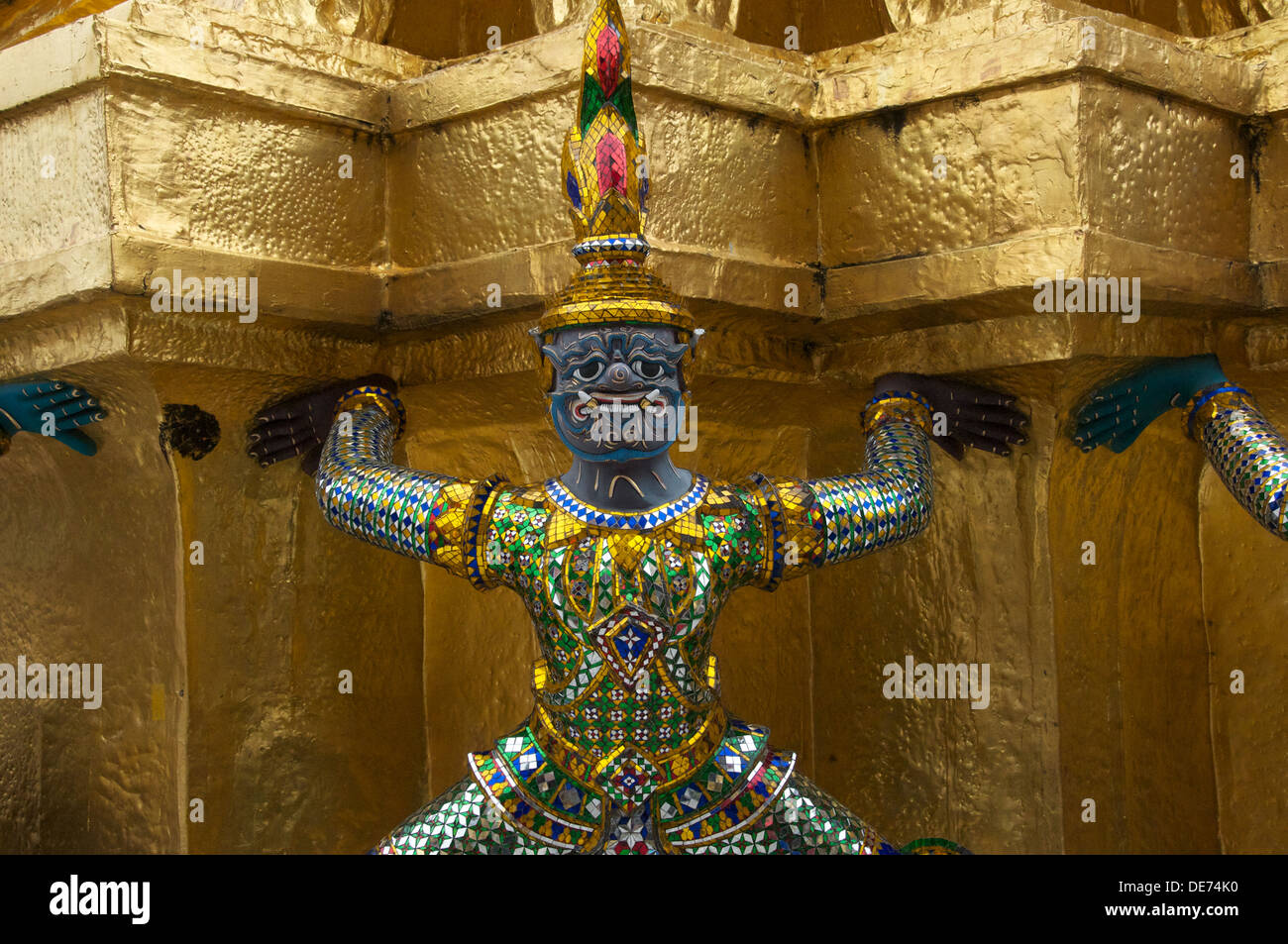 Thai Wat, richtig und Tempel Stockfoto