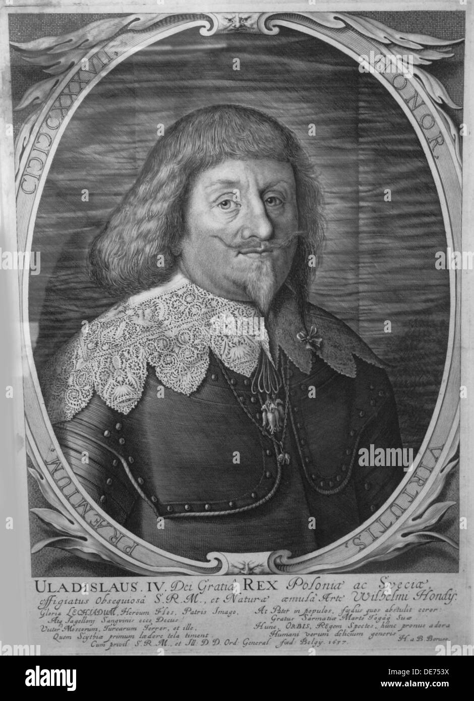 König Władysław IV. Wasa von Polen (1595 – 1648), Zar von Russland, 1637. Künstler: Hondius, Willem (1597 – 1652/58) Stockfoto