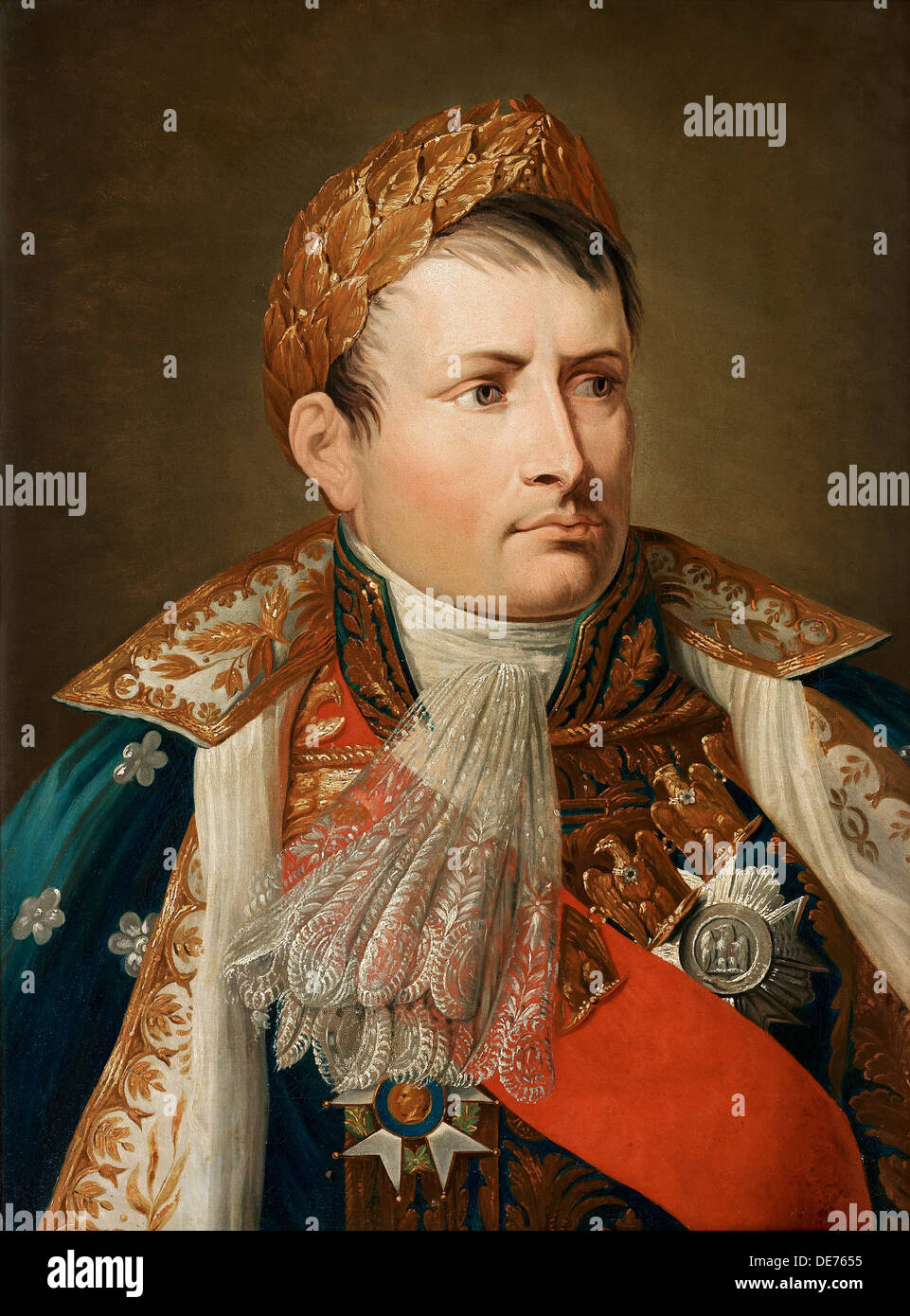 Portrait von Kaiser Napoléon Bonaparte I (1769-1821). Artist: Appiani, Andrea (1754-1817) Stockfoto