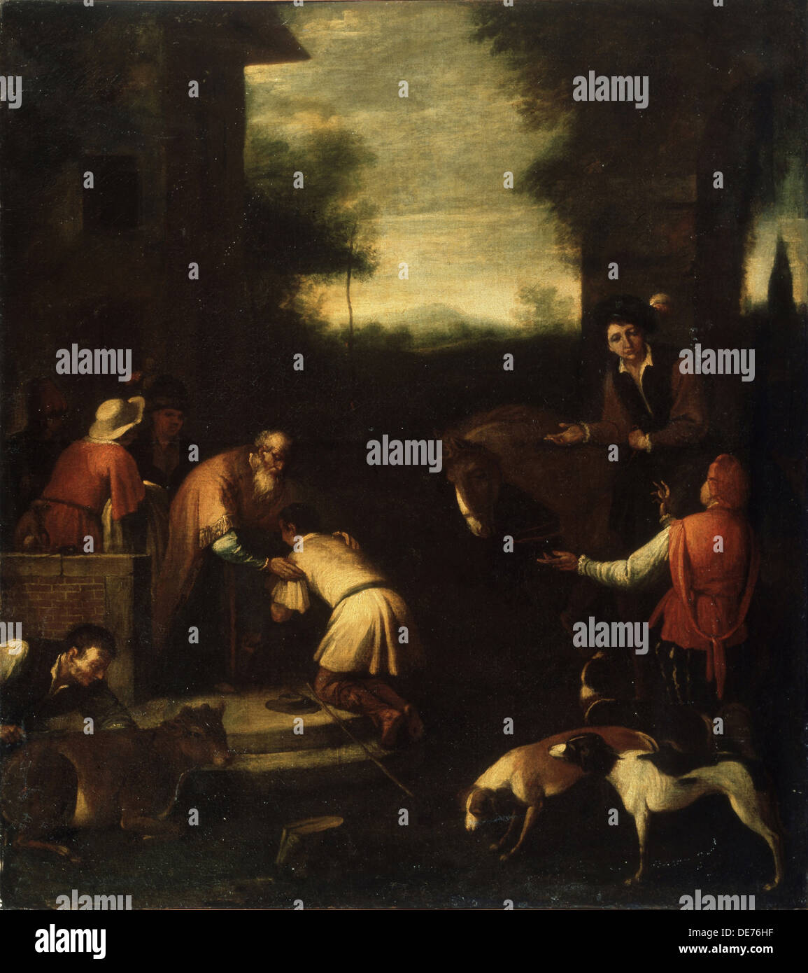 Rückkehr des verlorenen Sohnes, 17. Jahrhundert. Künstler: Italienischer Meister Stockfoto