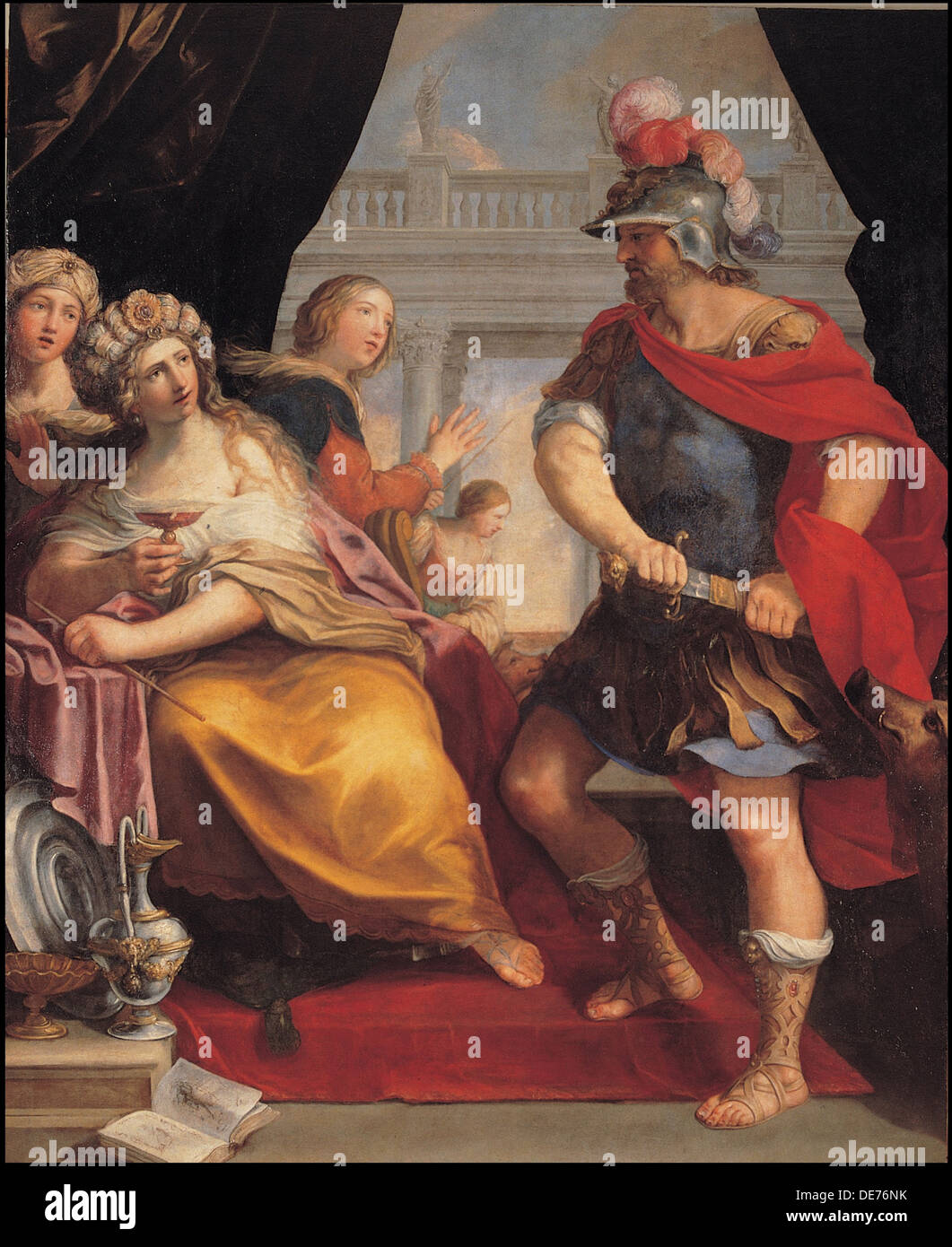 Odysseus und Circe, c. 1650-1660. Künstler: Sirani, Giovanni Andrea (1610-1670) Stockfoto