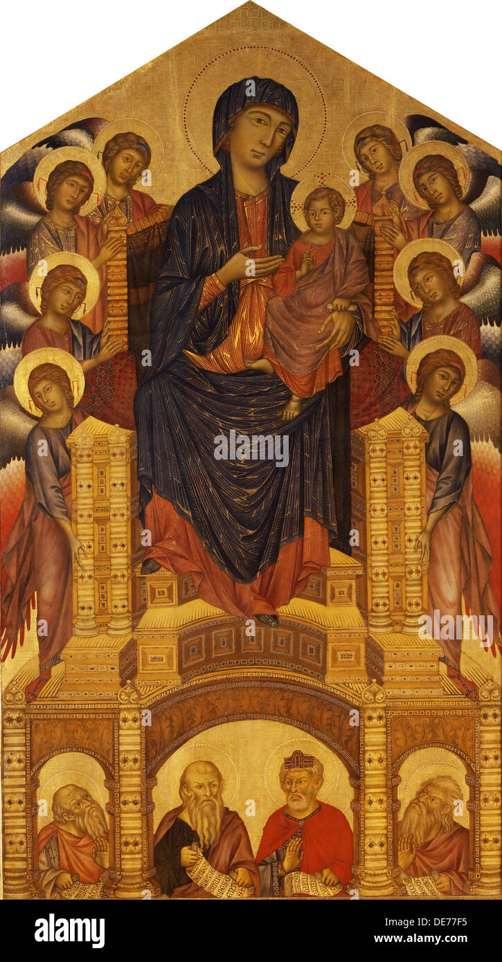 Maesta von Santa Trinita, c. 1280. Künstler: Cimabue, Giovanni (ca. 1240-1302) Stockfoto