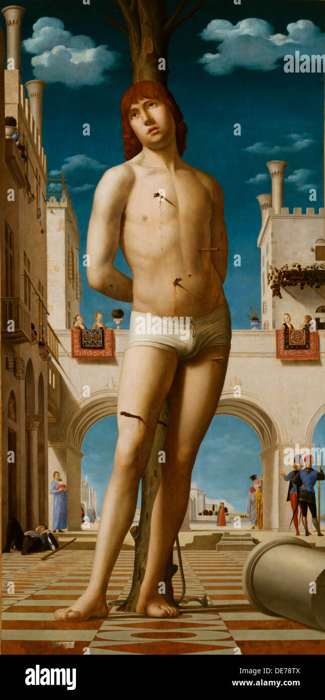 Hl. Sebastian, 1478. Künstler: Antonello da Messina (ca. 1430-1479) Stockfoto