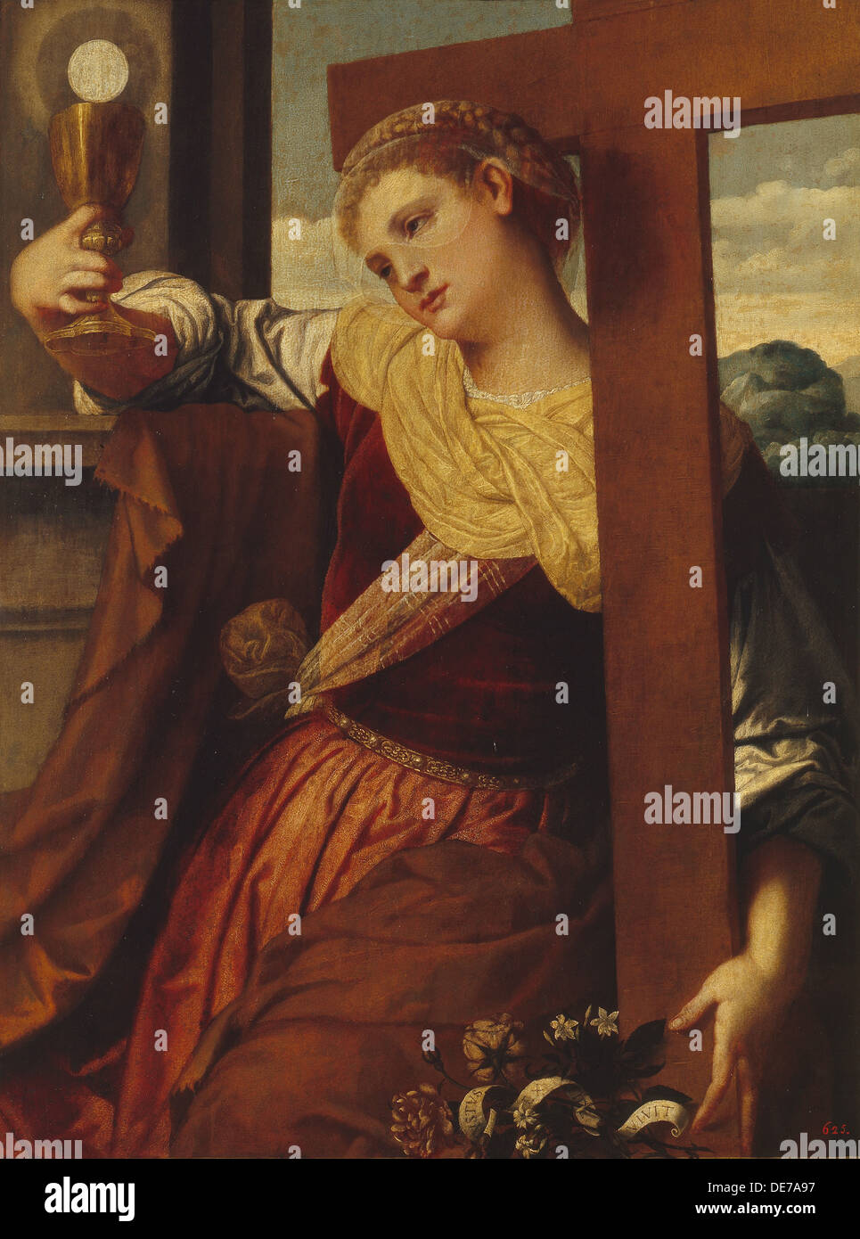 Die Allegorie des Glaubens. Künstler: Moretto da Brescia (ca. 1498-1554) Stockfoto