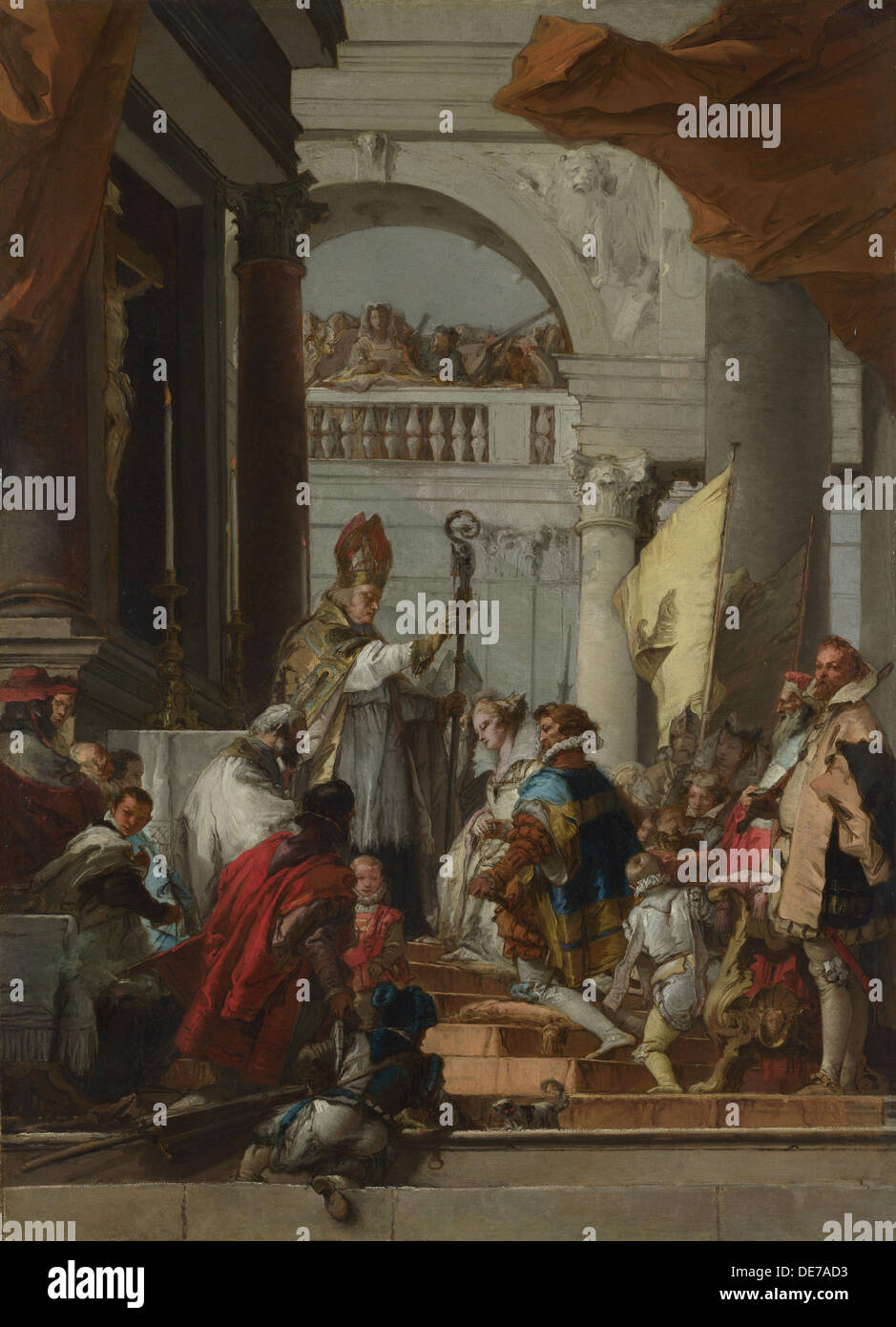 Die Ehe von Frederick Barbarossa, c.1753. Künstler: Tiepolo, Giandomenico (1727-1804) Stockfoto