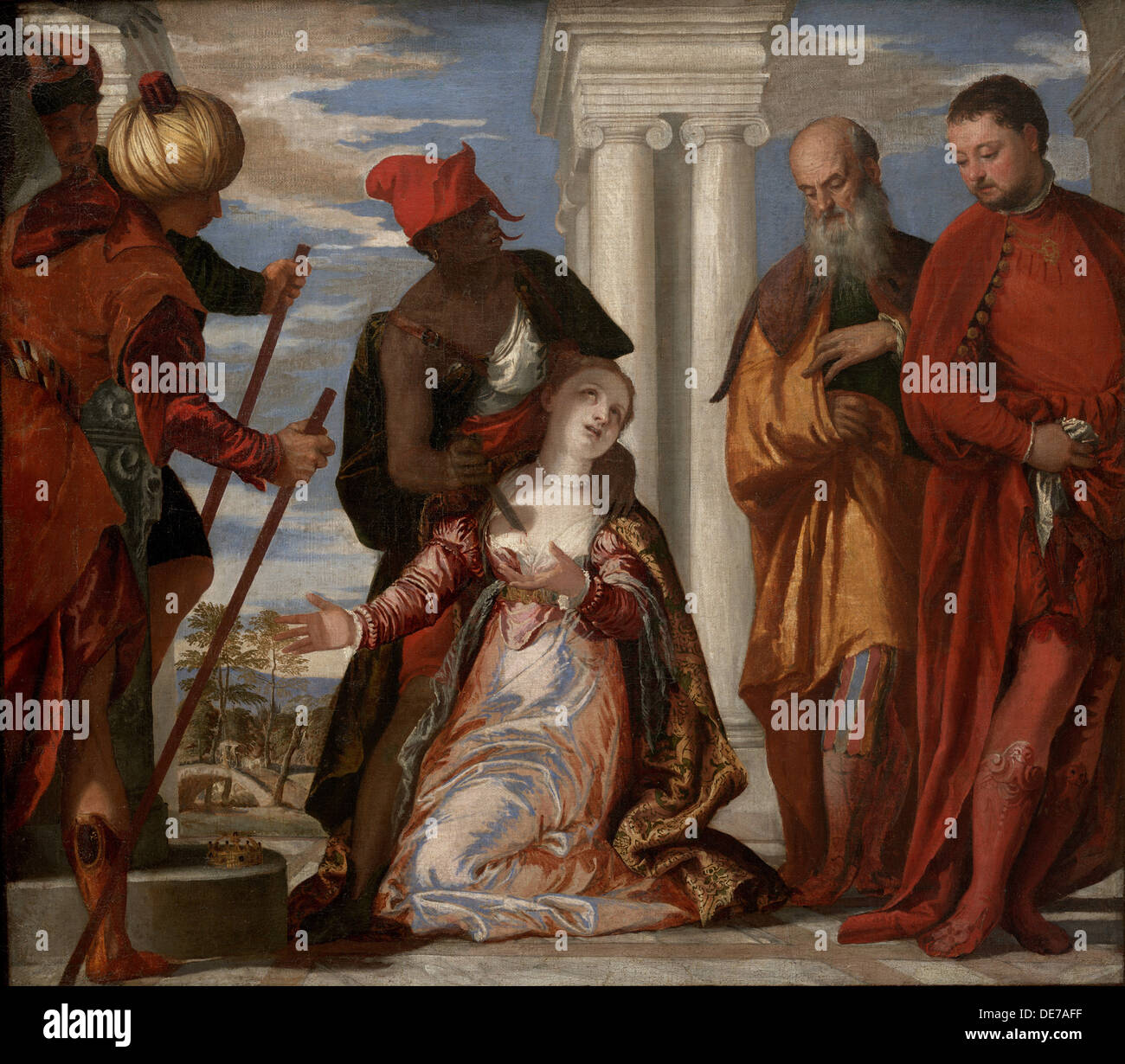 Das Martyrium des Heiligen Justine, 1570s. Künstler: Veronese, Paolo (1528-1588) Stockfoto