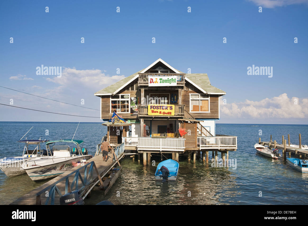 FostersBar und Restaurant, West End, Roatan, Bay Islands, Honduras