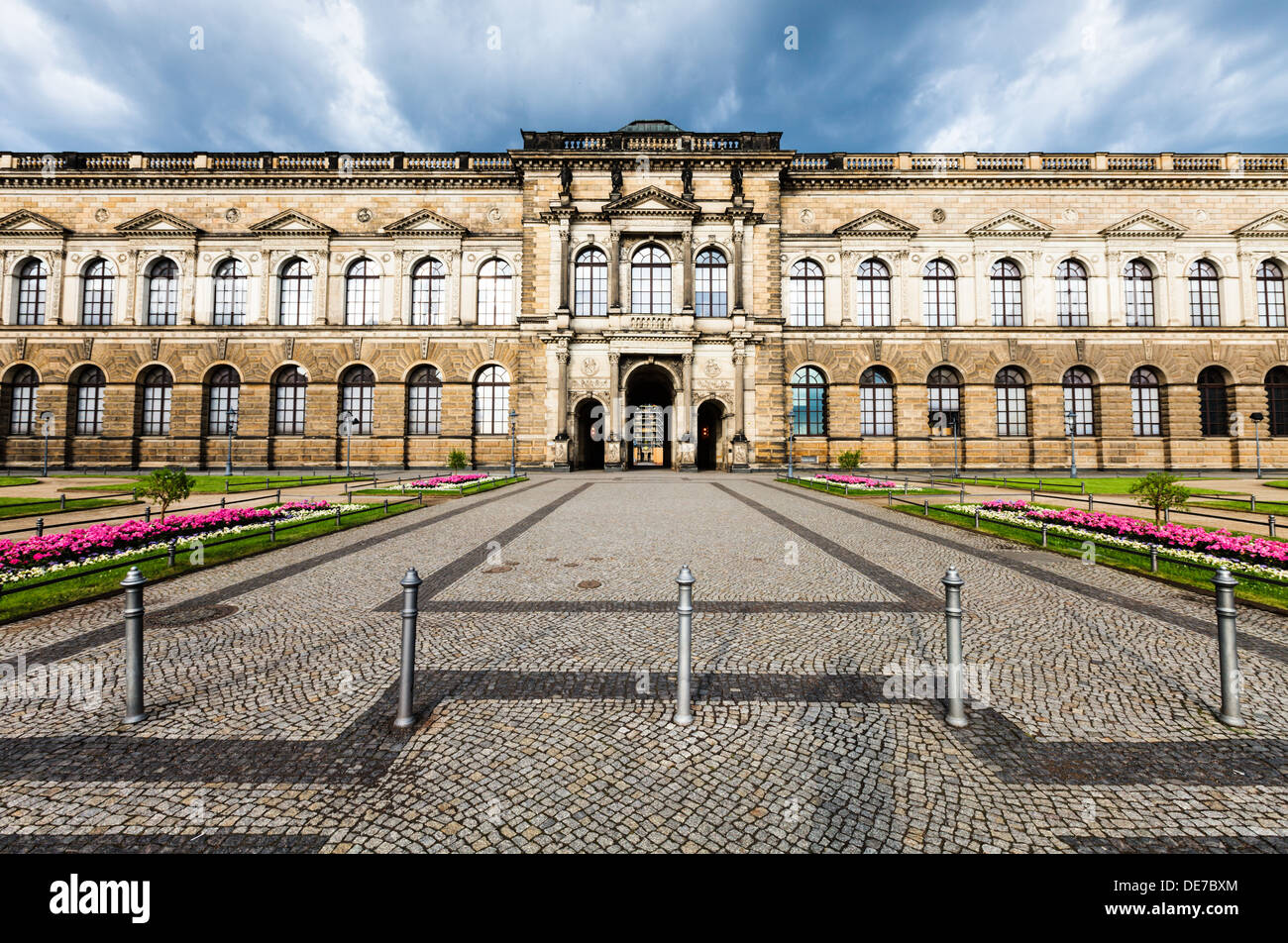 Der Hof der Zwinger in Dresden, Deutschland. Stockfoto