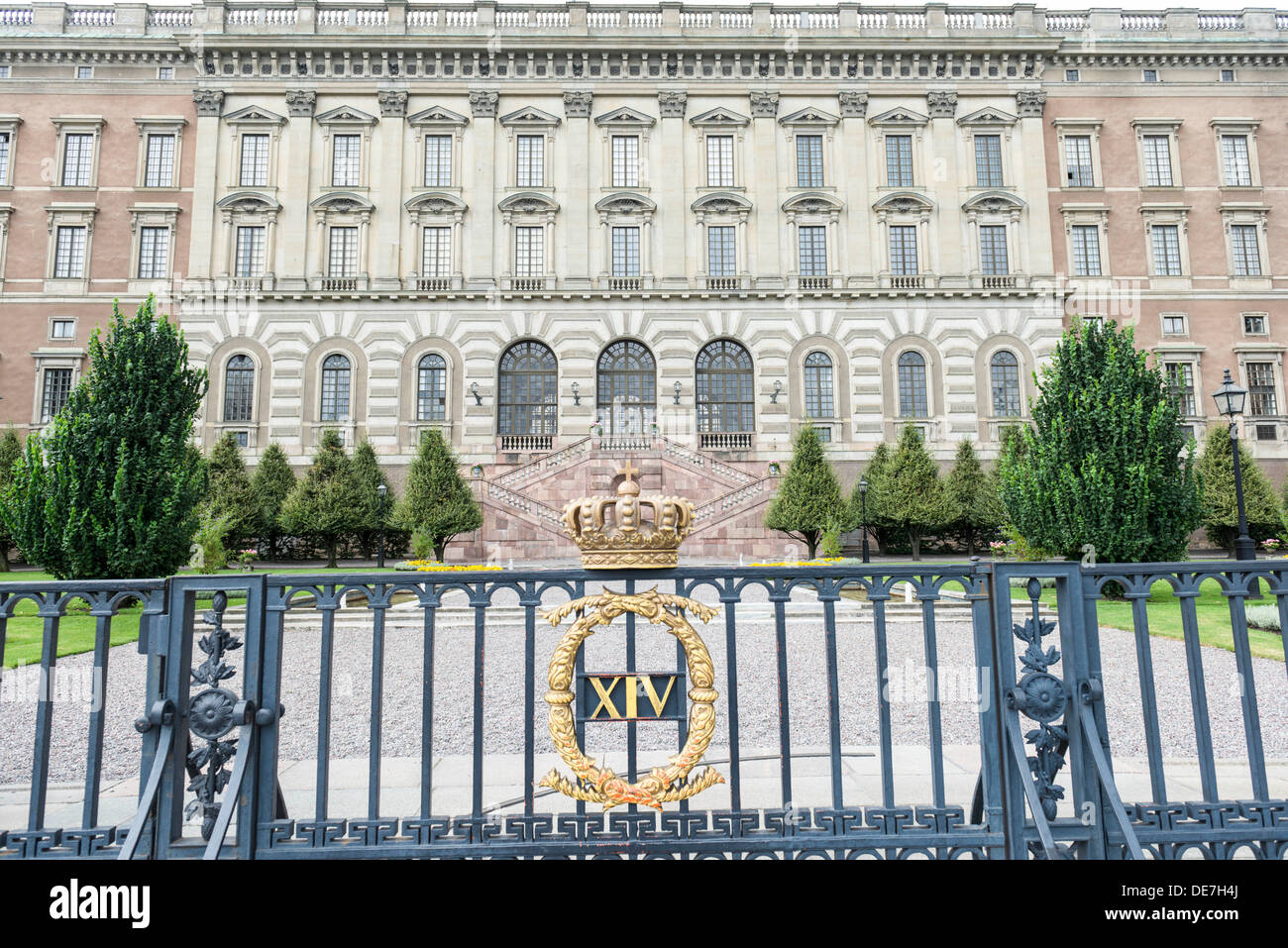 Königspalast in Stockholm - Kungliga slottet Stockfoto