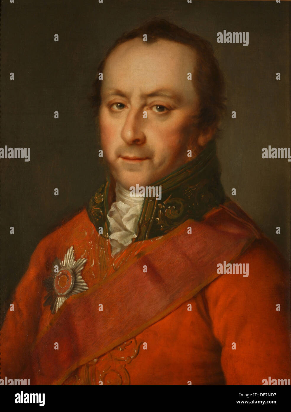 Porträt von Pavel Iwanowitsch Golenishchev-Kutuzov (1767-1829), 1800 s. Künstler: anonym Stockfoto