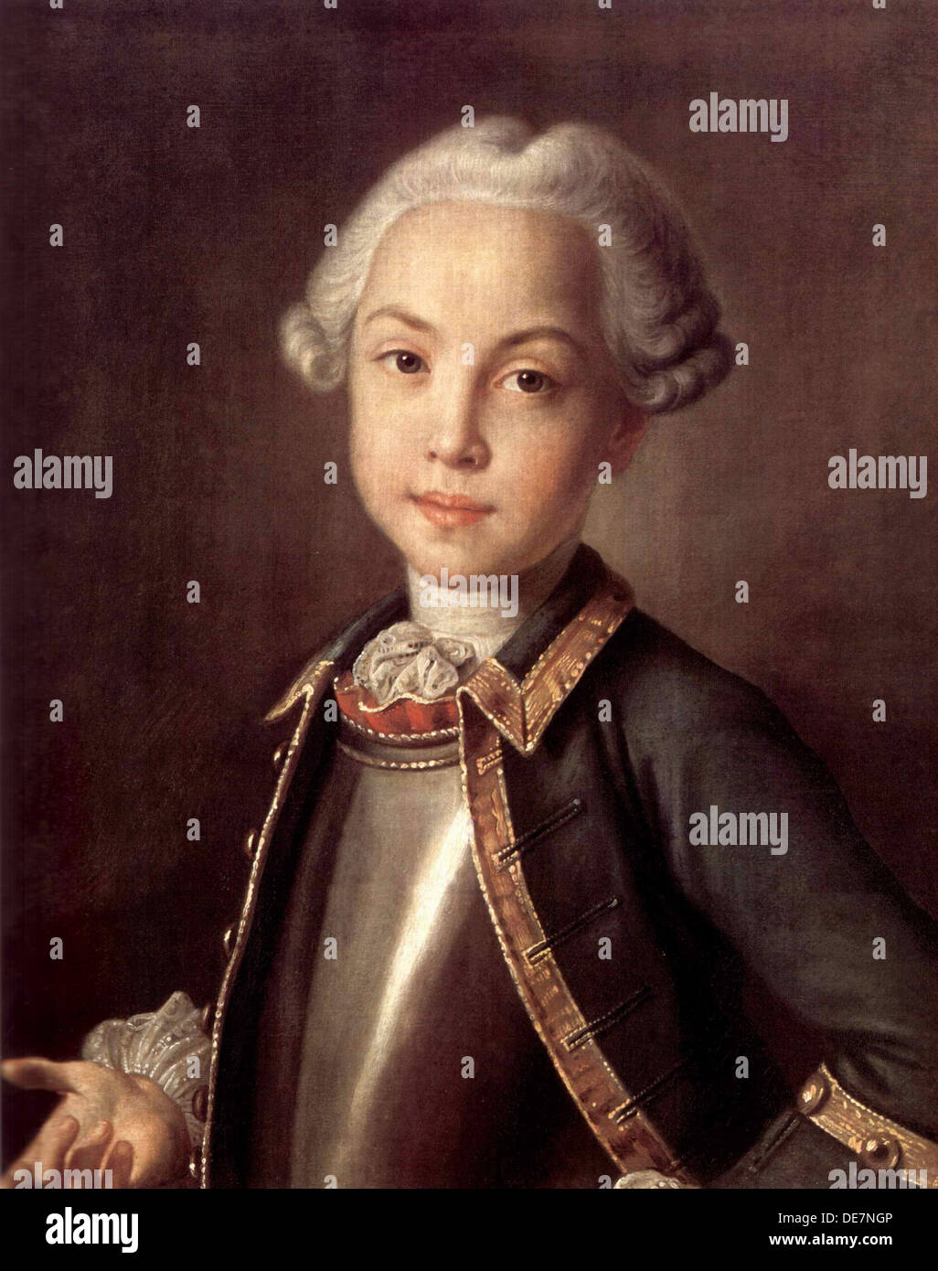 Porträt des Grafen Nikolai Petrowitsch Scheremetew als Kind 1750er