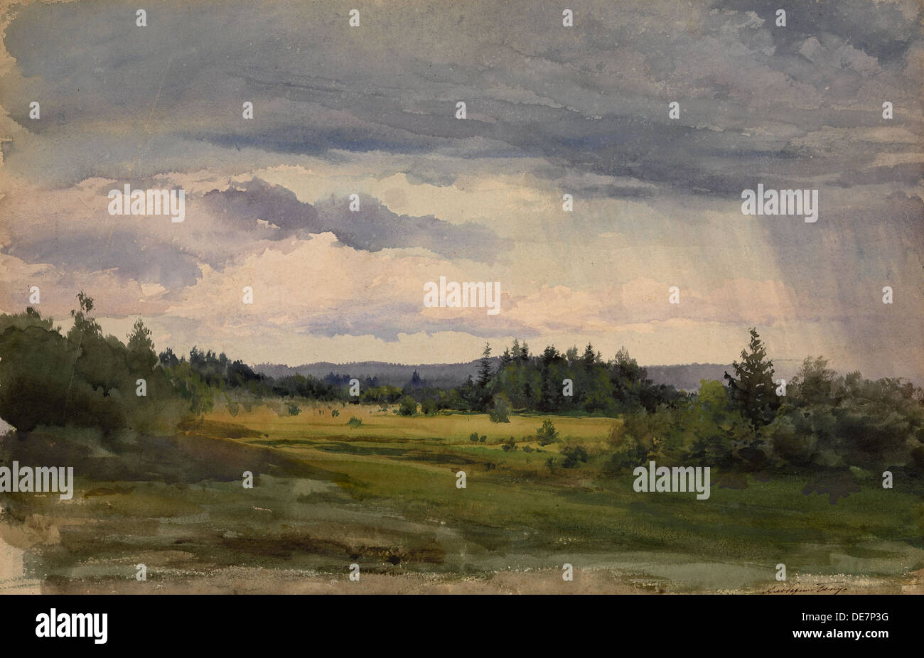 Landschaft. Künstler: Benois, Albert Nikolajewitsch (1852-1936) Stockfoto