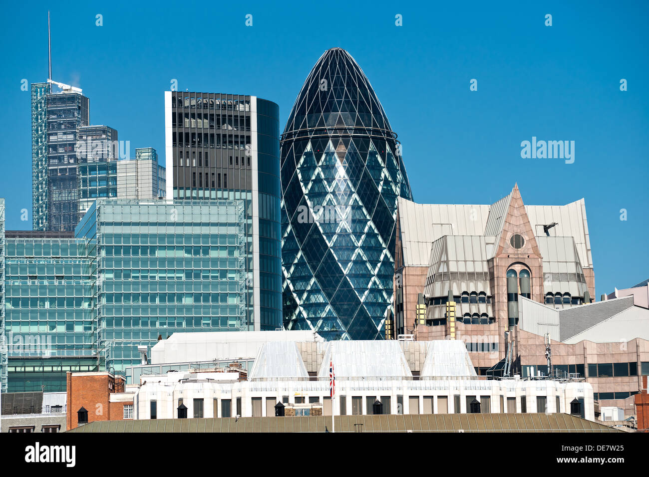 Skyline von London, UK. Stockfoto