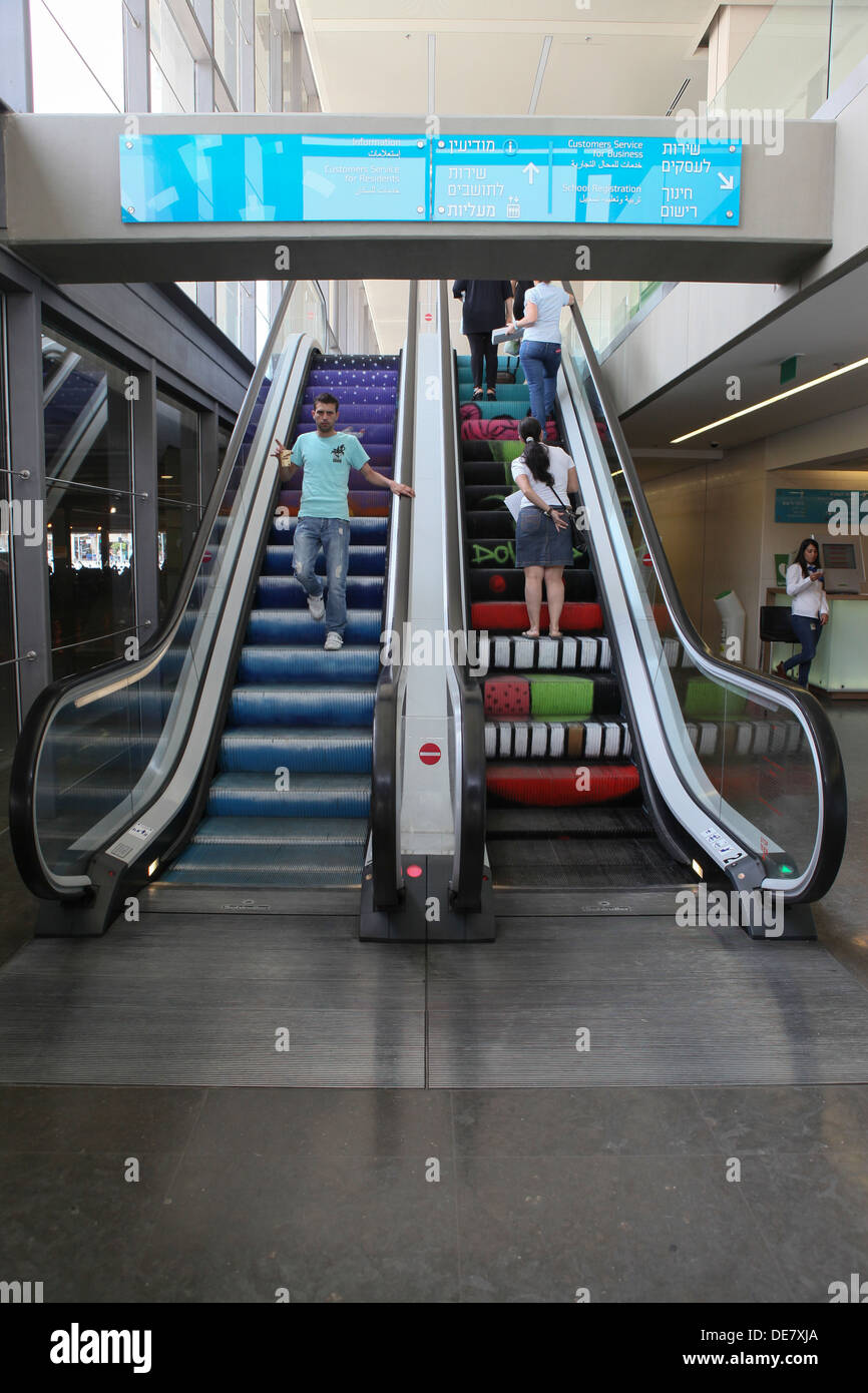 Innere des Rathaus Tel Aviv Stockfoto