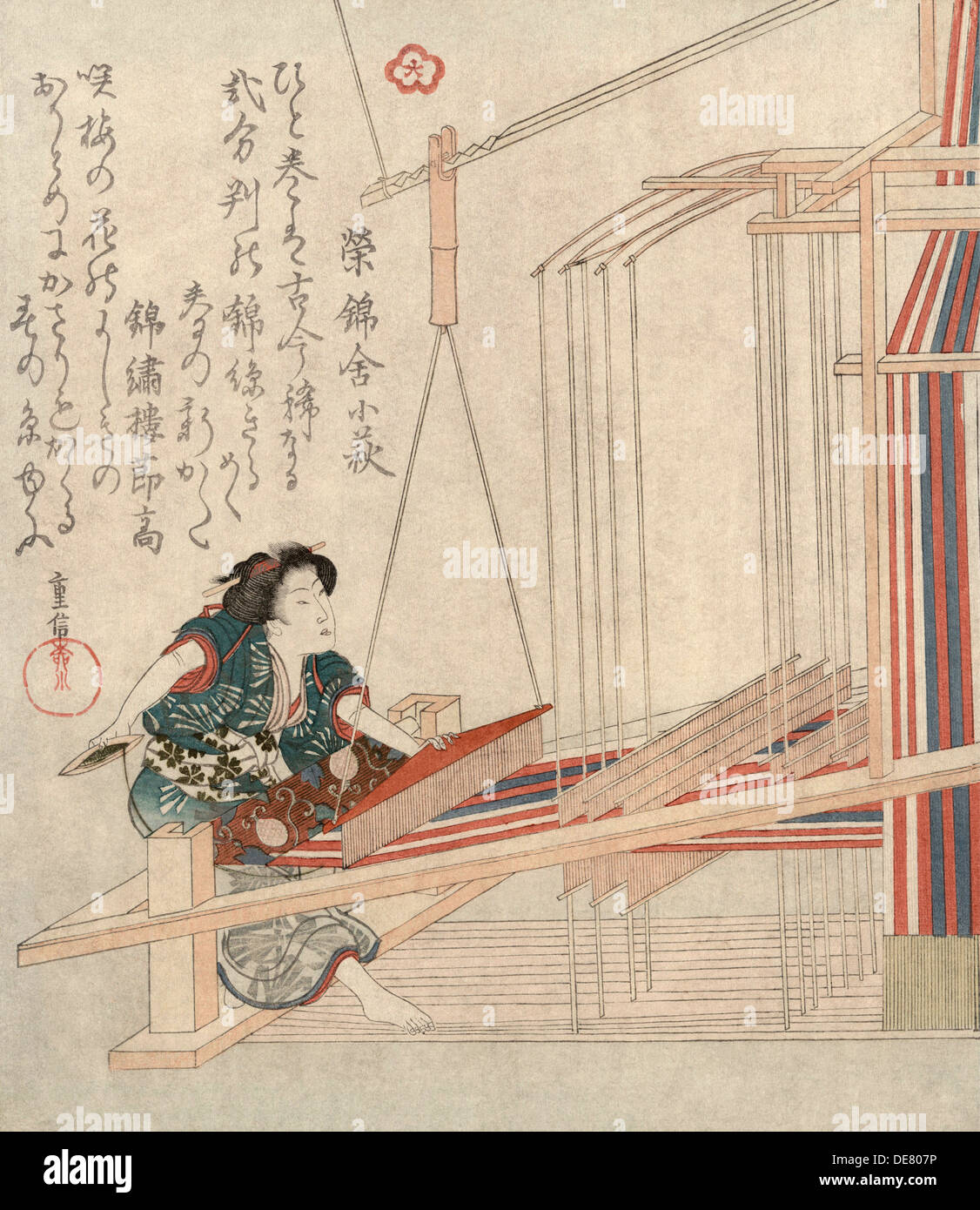 Hataori (Weberei), c1829. Stockfoto