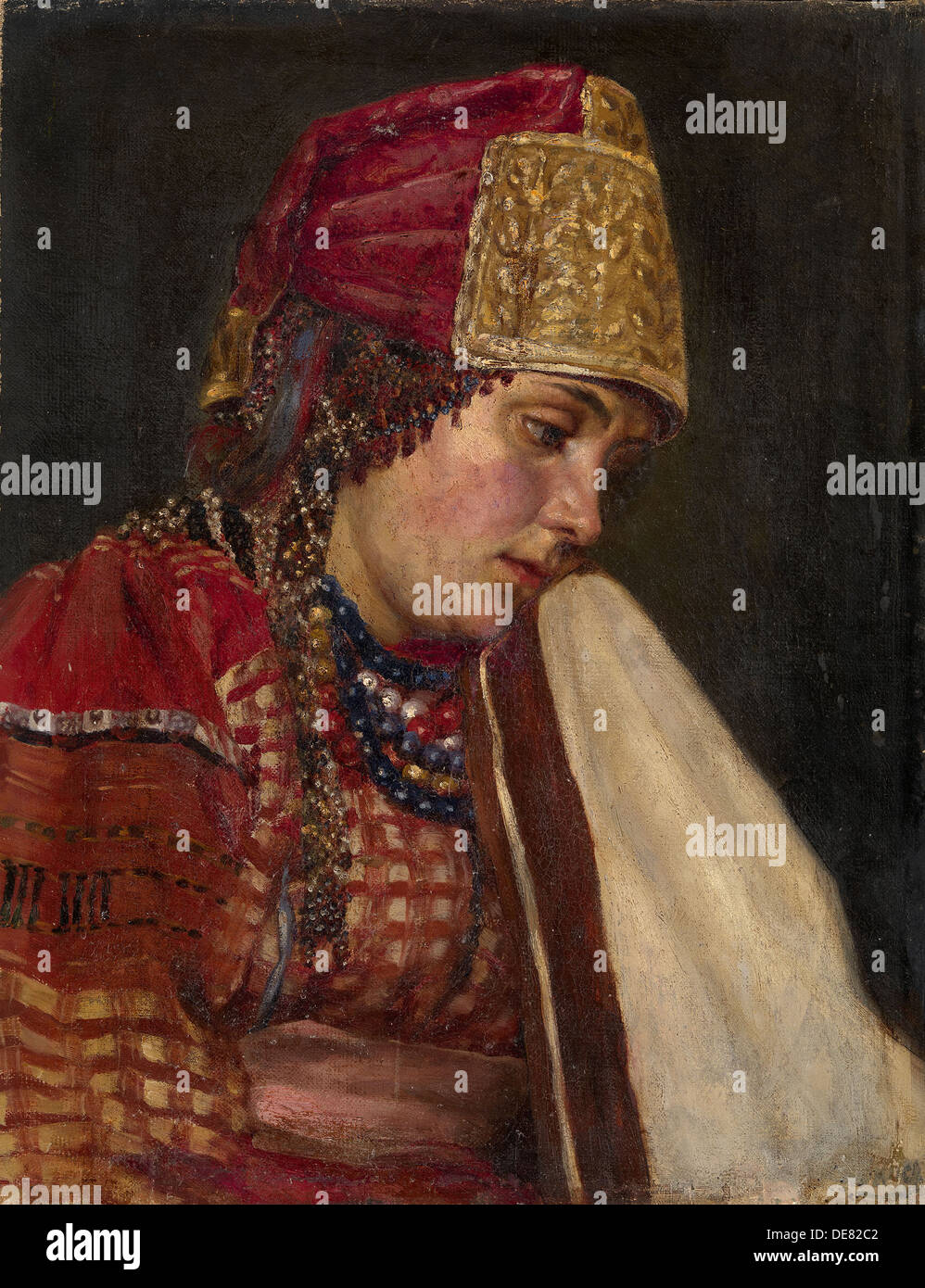 Bojar der Frau. Künstler: Surikov, Vasili Ivanovich (1848-1916) Stockfoto