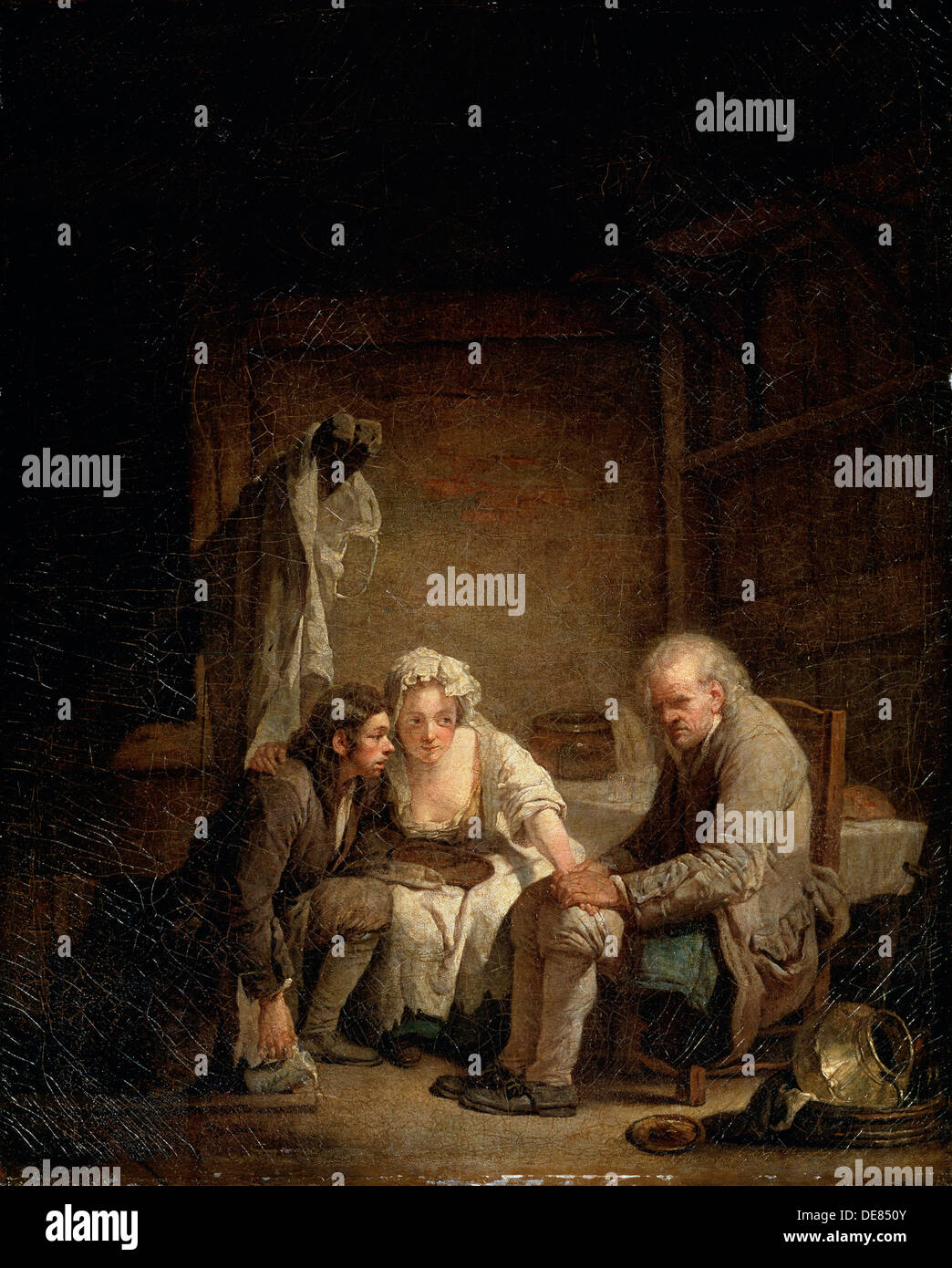"Blinde Mann betrogen", c1755. Künstler: Jean-Baptiste Greuze Stockfoto