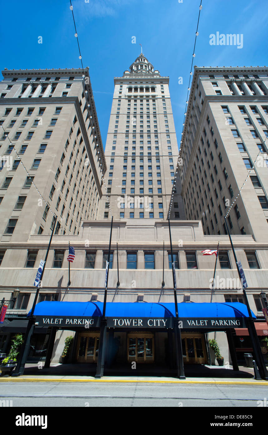 SÜDEN EINGANG TOWER CITY CENTER DOWNTOWN CLEVELAND CUYAHOGA COUNTY OHIO USA Stockfoto