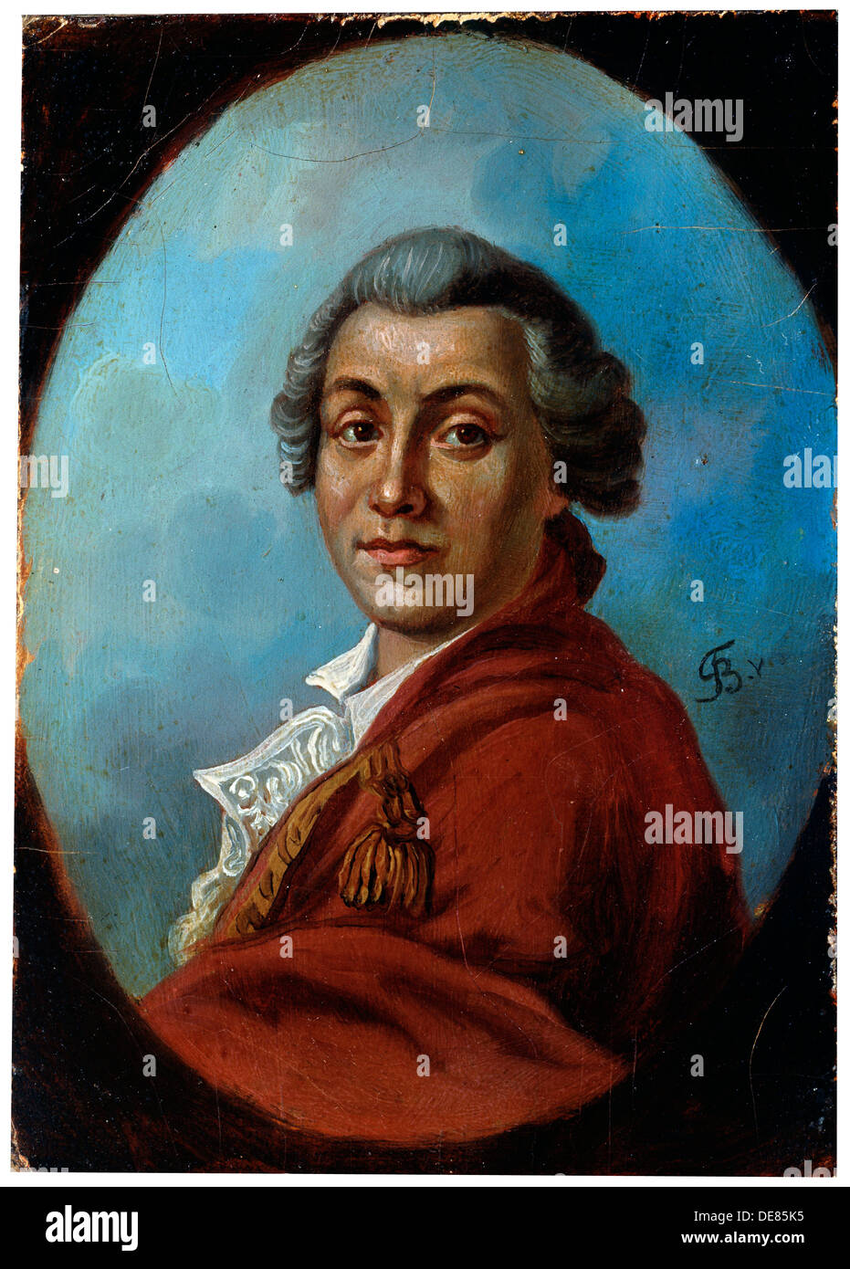 "Porträt des Dichters Alexander Sumarokov", 1798. Künstler: Friedrich Tischbein Stockfoto