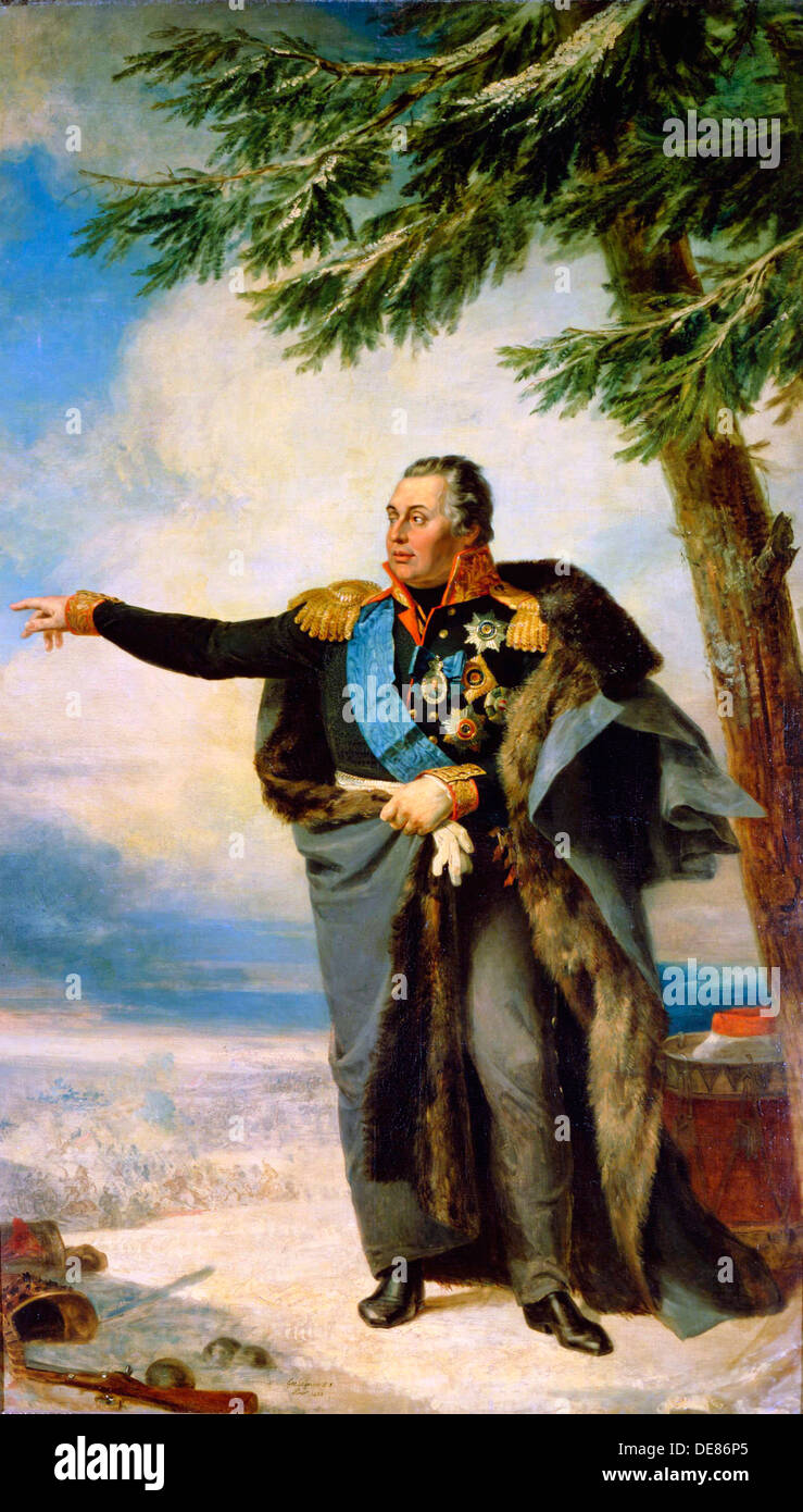 "Porträt von Feldmarschall Prinz Mikhail Kutuzov", 1829. Künstler: George Dawe Stockfoto