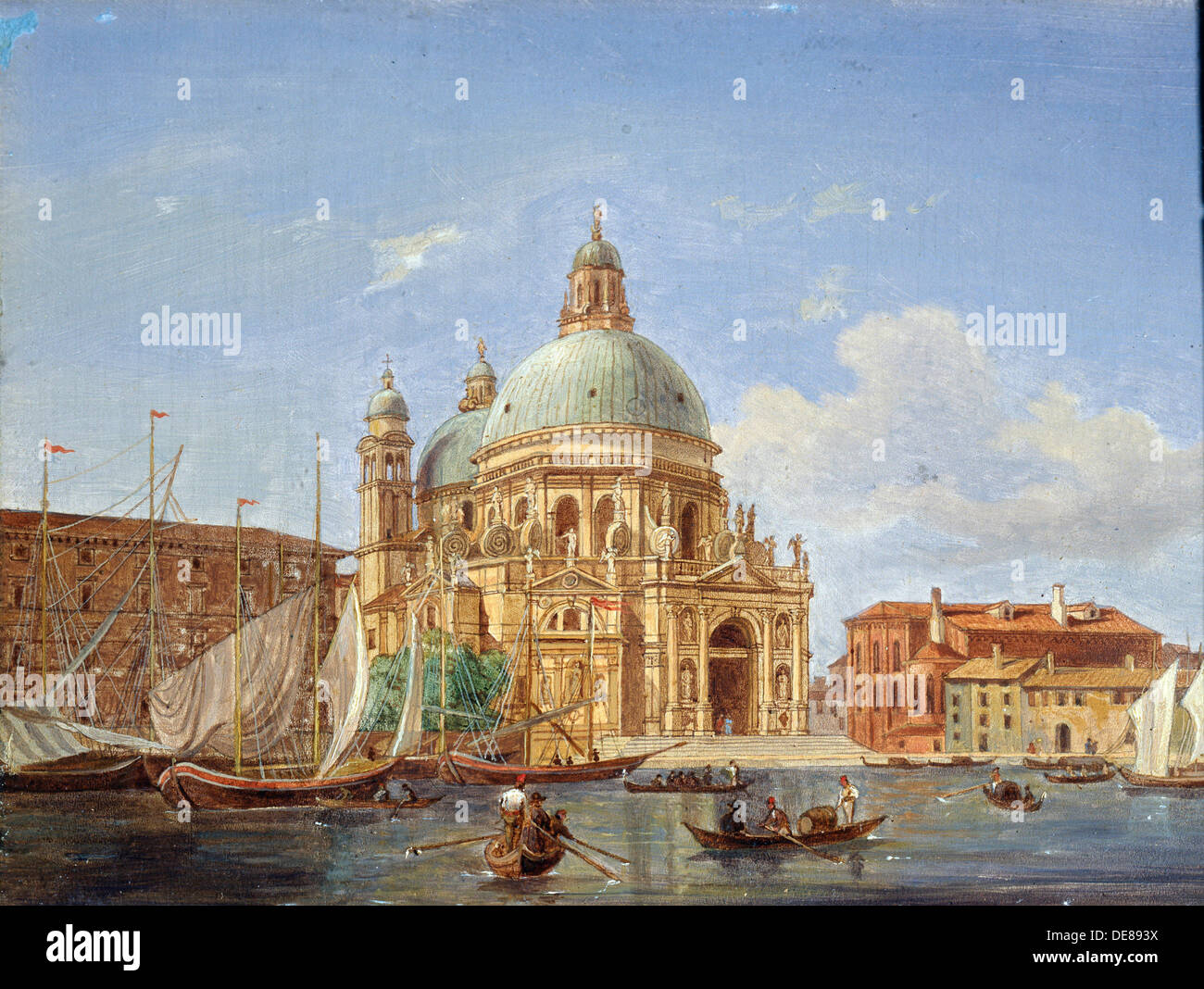 "Die Kirche Santa Maria della Salute", 19. Jahrhundert. Künstler: Victor Adam Stockfoto