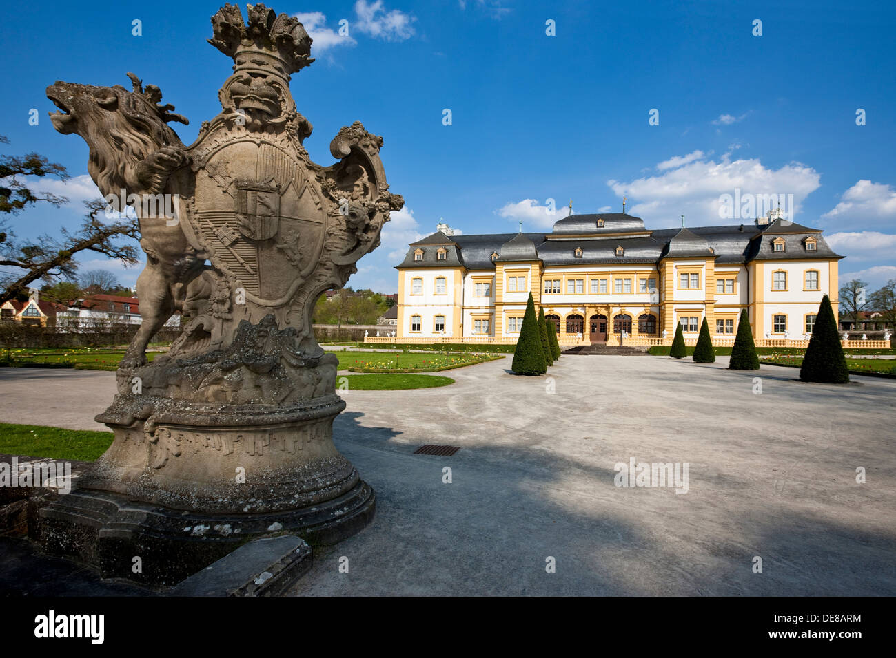 Deutschland, Bayern, Würzburg, Blick auf Prince Bishops Castle Stockfoto