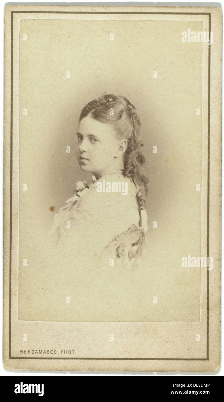 Bildnis der Großfürstin Maria Alexandrowna von Russland (1853-1920), Herzogin von Sachsen-Coburg und Gotha. Stockfoto