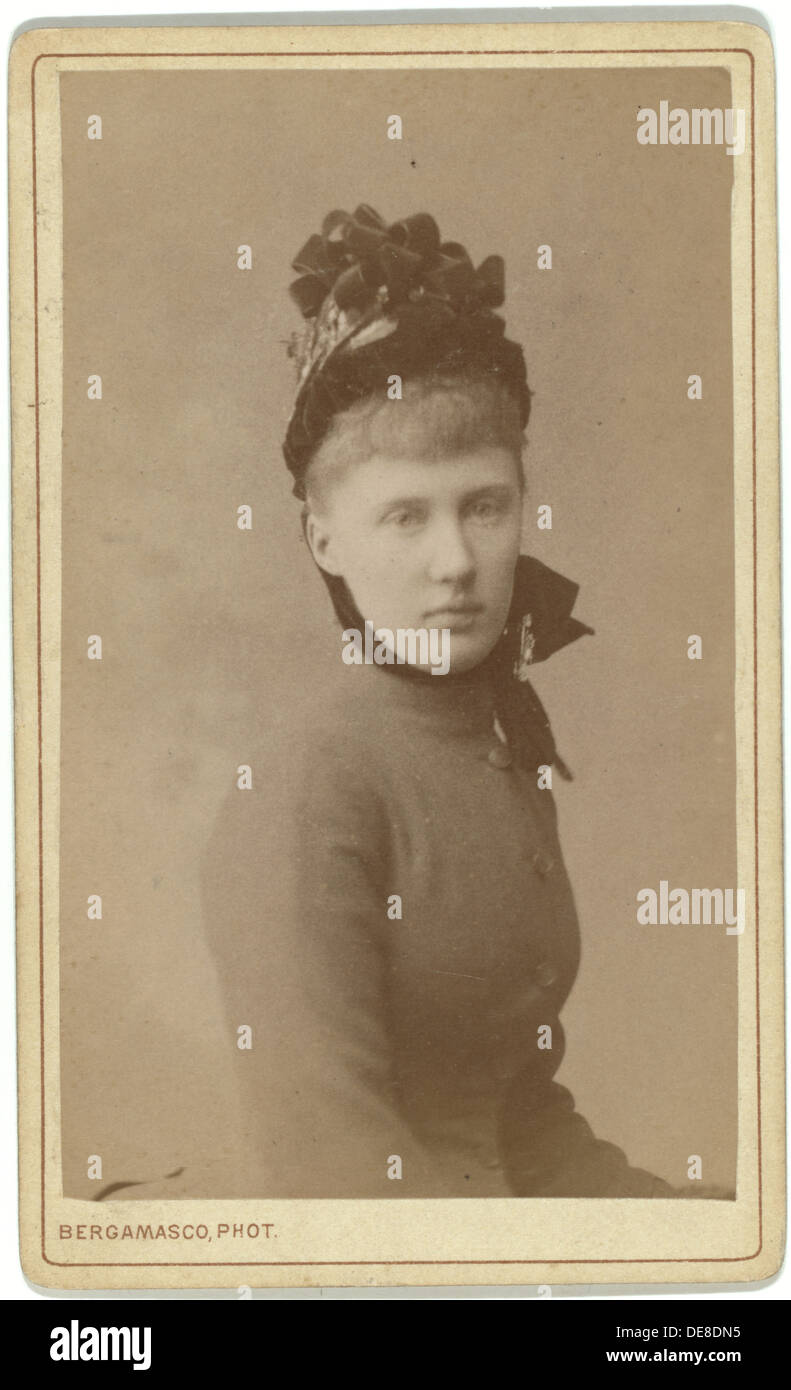 Prinzessin von Hessen bei Rhein, die Großherzogin Elisabeth Fyodorovna von Russland (1864-1918), zwischen 1870 und 1880. Stockfoto