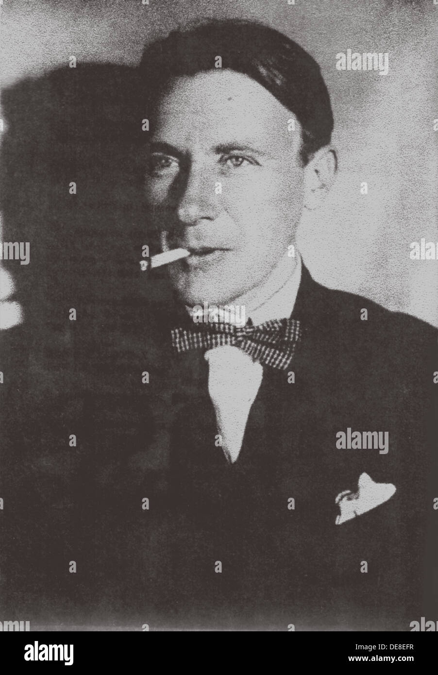 Porträt des Autors Michail Bulgakow (1891-1940), 1920. Stockfoto