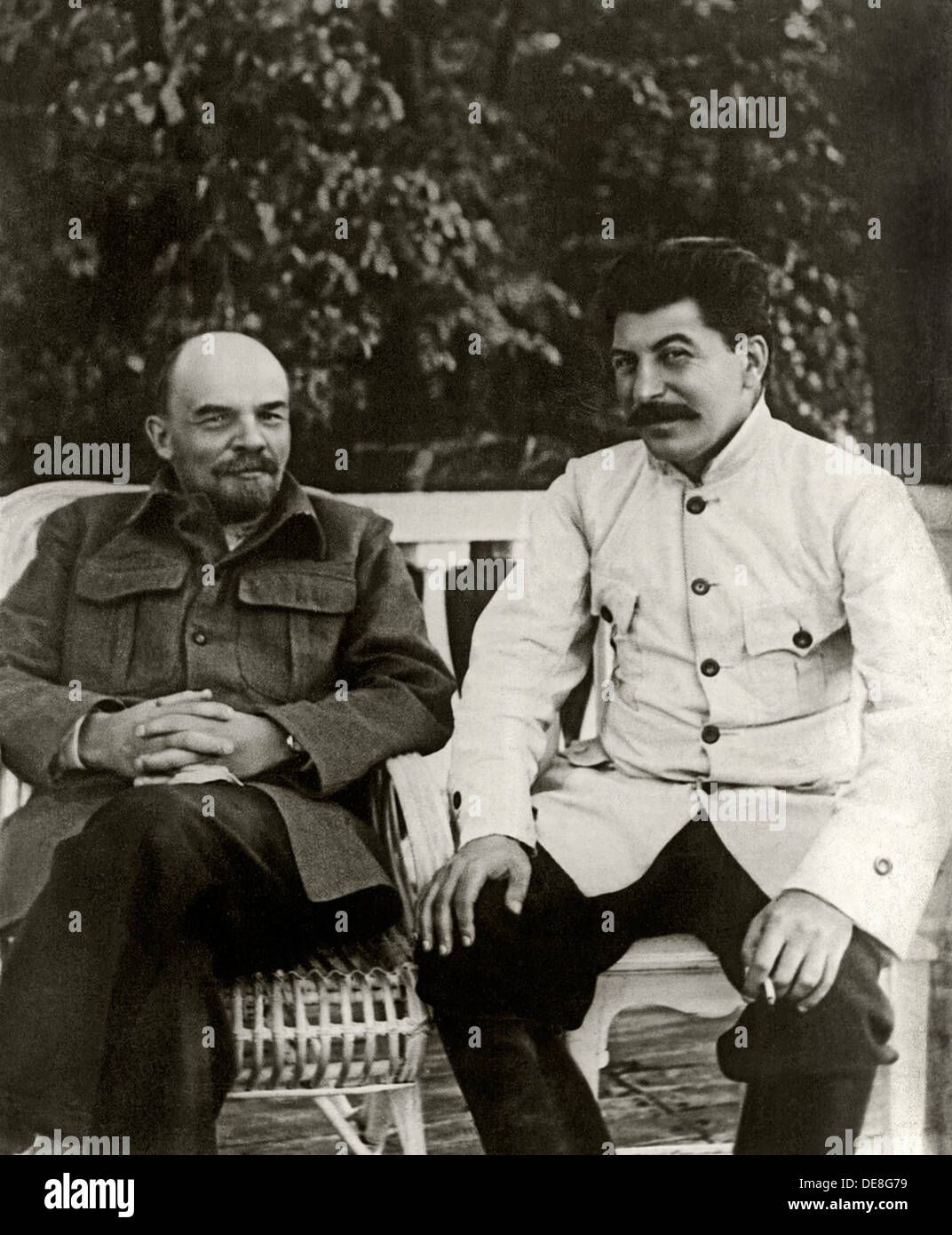 Stalin und Lenin. August 1922, 1922. Stockfoto