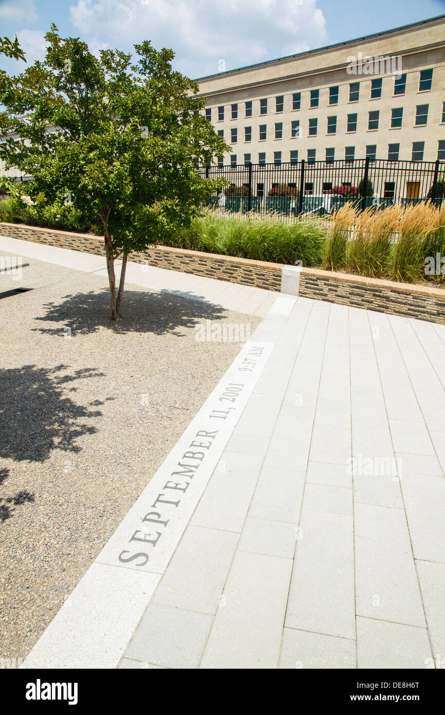 USA, Virginia, Ansicht des Pentagon-Denkmal Stockfoto