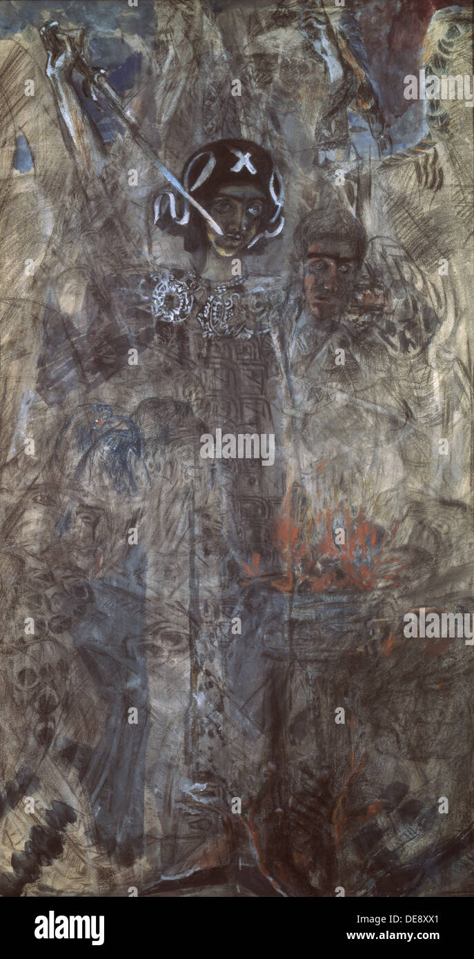 Die Vision des Propheten Ezechiel, 1906. Künstler Vrubel, Michail