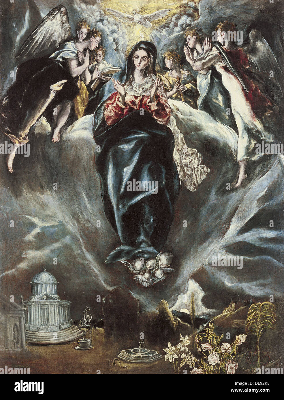 Die Unbefleckte Empfängnis, ca. 1608-1614. Künstler: El Greco, Dominico (1541-1614) Stockfoto