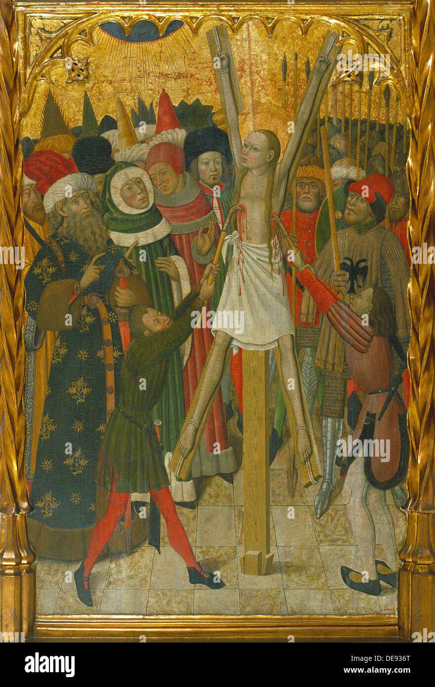 Das Martyrium der Heiligen Eulalia, ca. 1442-1445. Künstler: Martorell, Bernat, der ältere (1390-1452) Stockfoto