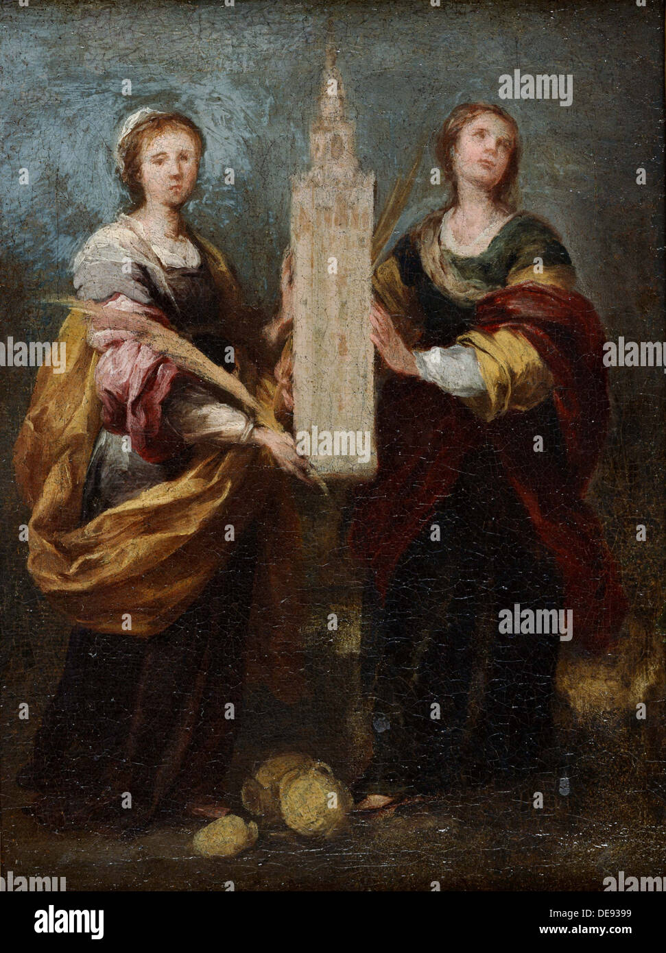 Heiligen Justa und Rufina, ca 1665. Artist: MURILLO, Bartolome Estebàn (1617-1682) Stockfoto