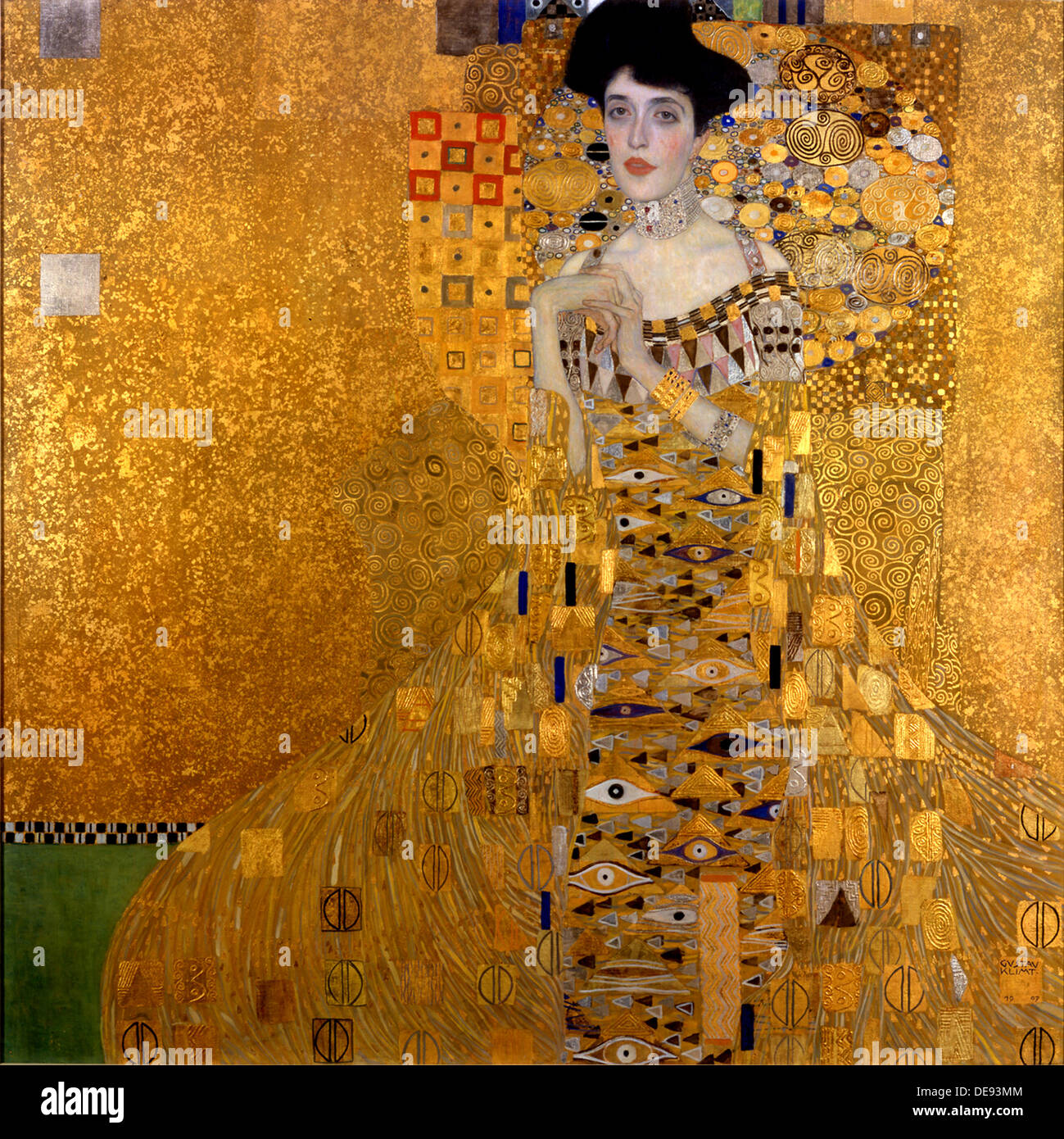 Adele Bloch-Bauer I, 1907. Künstler: Klimt, Gustav (1862-1918) Stockfoto