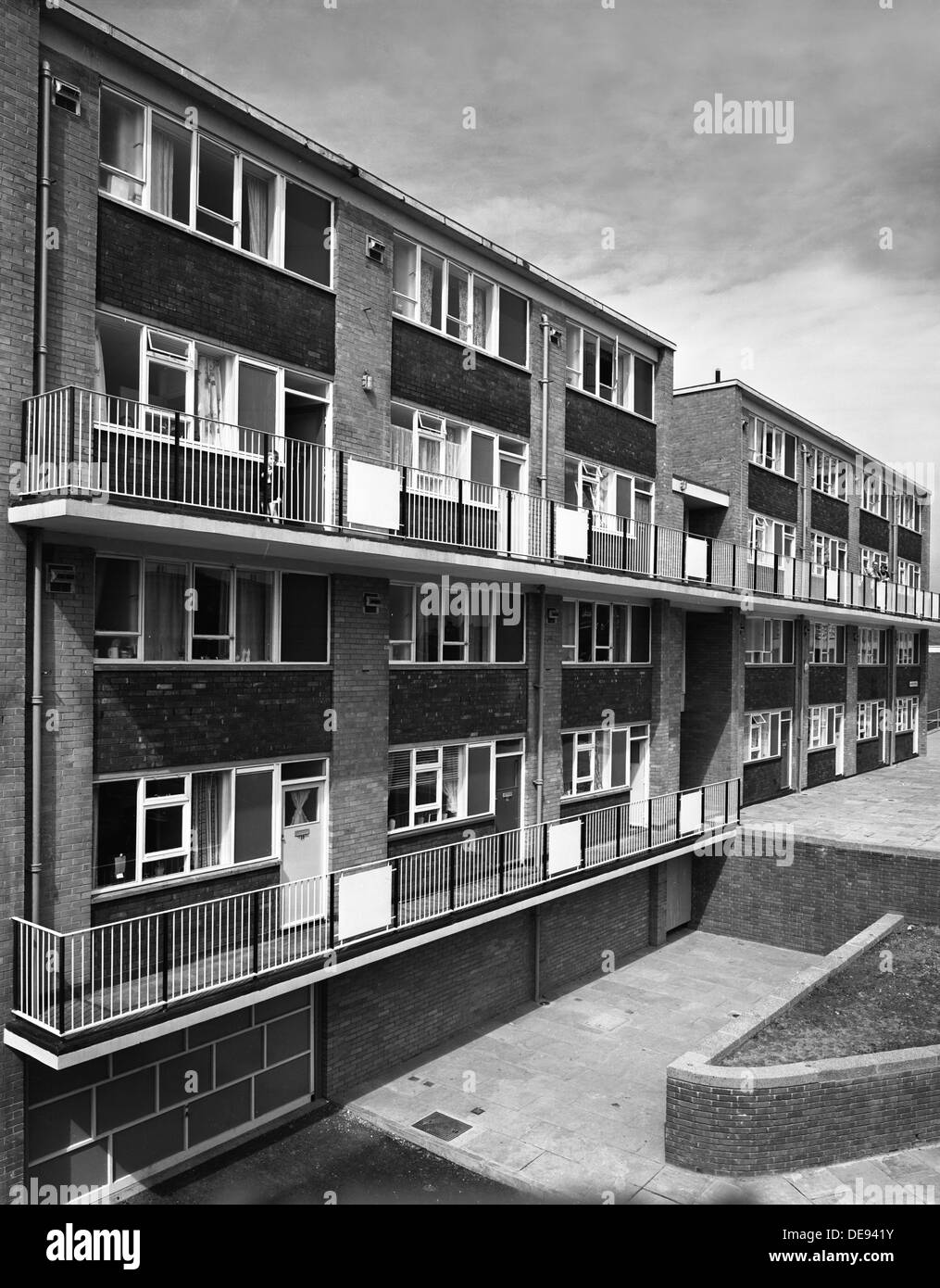 Woodside Maisonetten, Sheffield 13. August 1962. Künstler: Michael Walters Stockfoto