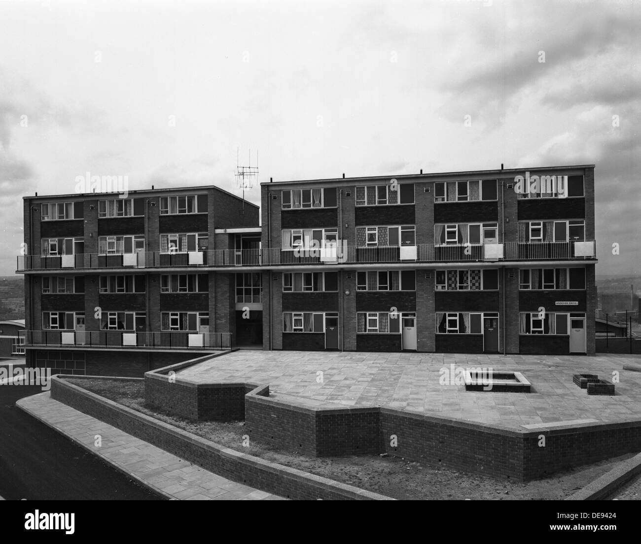 Woodside Maisonetten, Sheffield 13. August 1962. Künstler: Michael Walters Stockfoto