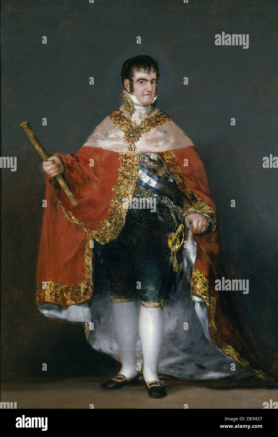 Porträt von König Ferdinand VII. von Spanien, 1815. Künstler: Goya, Francisco de (1746-1828) Stockfoto