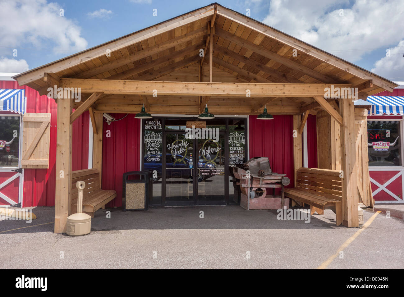 Das äußere des ein Grillrestaurant namens Swadley, in Bethanien, einem Vorort von Oklahoma City, USA Stockfoto